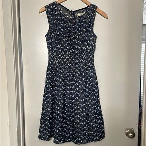 Kate Spade Navy Blue Floral Dress